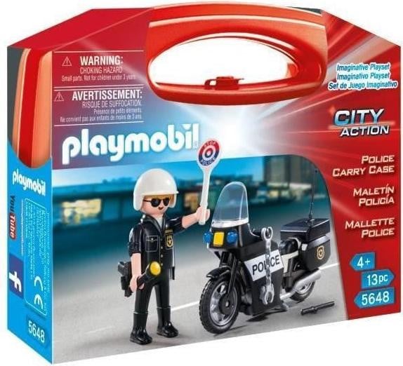 Playmobil Politie Motorfiets Set met politieagent en accessoires