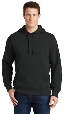 Sport-Tek TST254 Tall Pullover Hooded Sweatshirt in Black size Large/Tall   Cotton/Polyester Blend