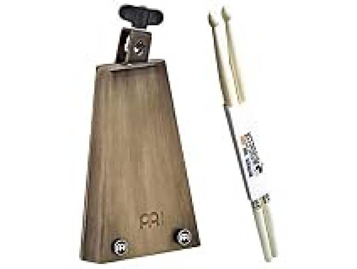 Meinl Percussion Ajuch Cloches en Laiton Taille L pour Faible pas MJ-GB