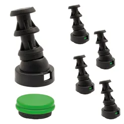 WAGNER QuickClick® 2in1 4er-Set Gelenkgleiter zum Einstecken in Rohr Ø 12/16 mm, Spezial DUO Ø 25 mm, DE Ware - 15788800