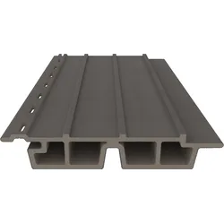 NewTechWood Fassadenverkleidung Castellation Pro 65 - Silver Gray 18,1 x 3,3 x 390