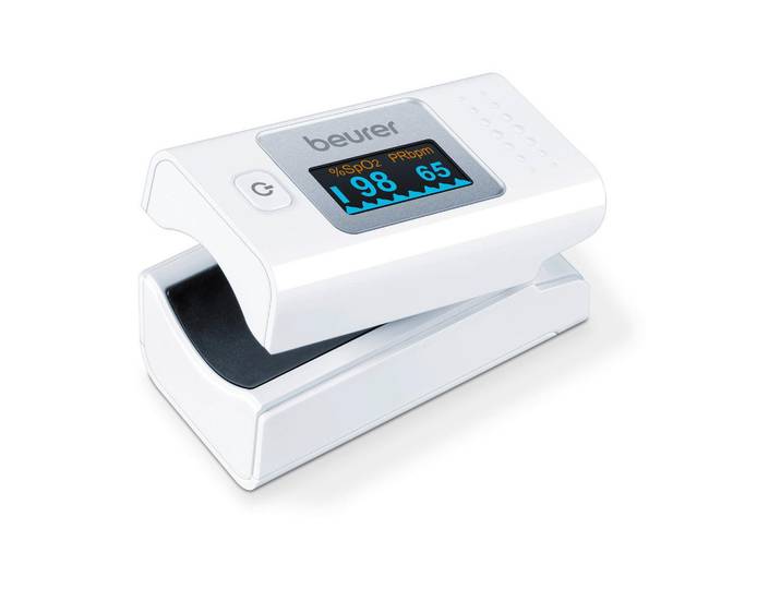 Beurer Pulsoximeter, Weiss, 13.3x7x9.3 cm, einfache Analyse, handlich, transportabel, einfache Bedienung, Farbdisplay, Freizeit & Co, Wellness & Gesundheit, Gesundheit