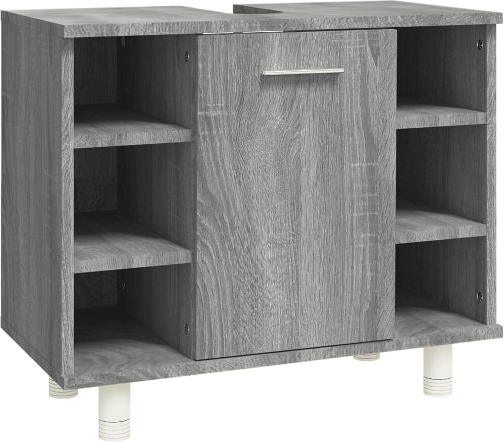 17 Stories Avrom 60cm Bathroom Vanity Base Only Grey Sonoma 53.5cm H X 60cm W X 32cm D