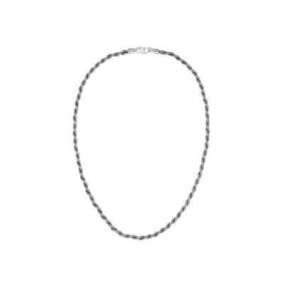 Edelstahlkette BOSS "MYLES", silber (edelstahlfarben), Halsketten, Herren, Edelstahl, L: 56 B: 5mm, Edelstahlkette, B:5mm