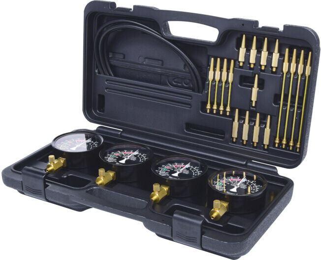 KS Tools Synchroniseur de carburateurs à 4 manomètres, 28 pcs. (150.3600)