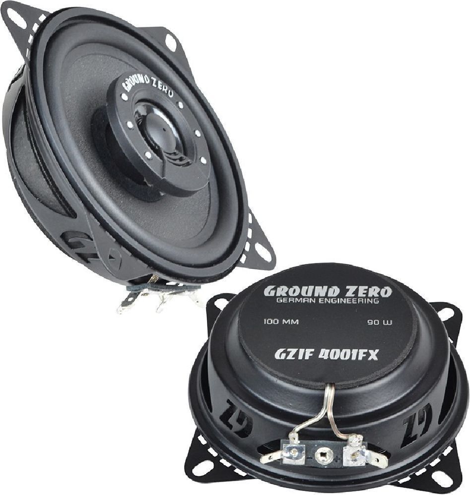 Ground Zero GZIF 4001FX set van twee passieve 2-weg inbouwspeakers, 90 Watt