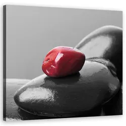 WANDBILD zen spa red stone