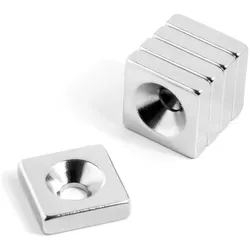 2x Supermagnete, Magnet, Quadermagnet anschraubbar (5x)