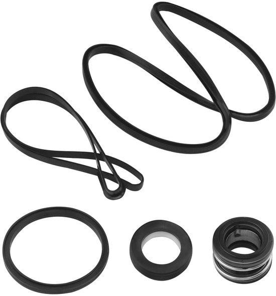 Reparatieset voor zwembadpomp met zwarte rubberen O-ringen