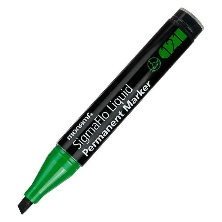 Monami SigmaFlo grüner Permanentmarker (12 Stück) (12x) (58222240)