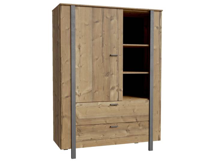 Hom´in Highboard MANHATTAN, fichte, Holznachbildung