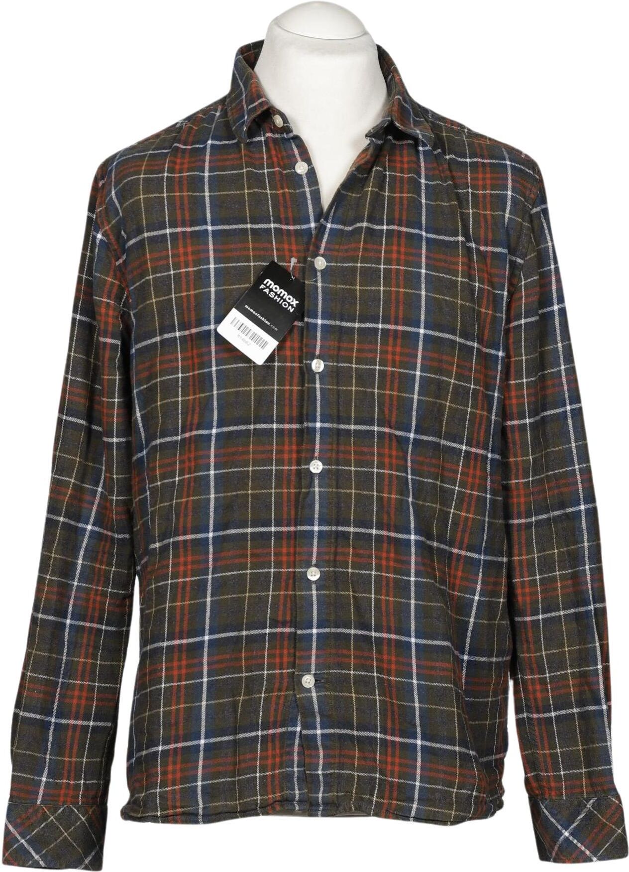 Knowledge Cotton Apparel Herren Hemd, Mehrfarbig, Gr. L, Baumwolle - Second Hand