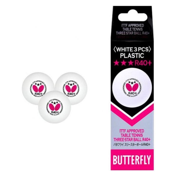 Butterfly Wettkampfball R40+ *** (12 Stk.) (BF-P-12)