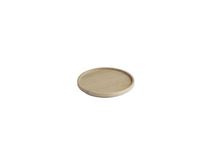 APS 19010 Assiette THE GRID - bois de chêne\, Ø 14 cm\, empilable