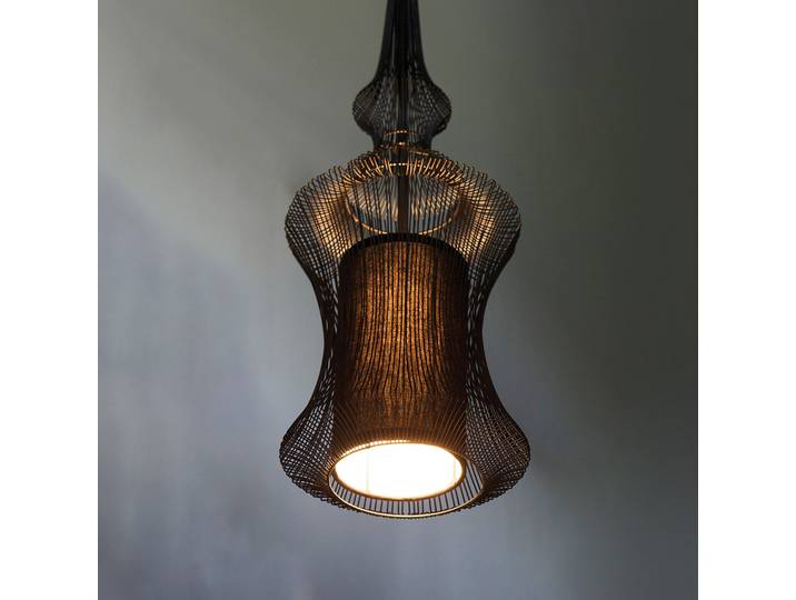 Tibet Suspension Black - Forestier - Salon / séjour - Design - Métal - À ampoule unique