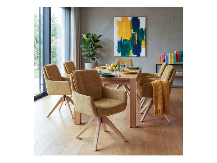 MCW Esszimmerstuhl MCW-Q37-6er (6er-Set), Elegante, abgerundete Formgebung