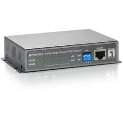 LevelOne 5-Port-Fast Ethernet-PoE-Switch, 4 PoE-Ausgängen, 120W