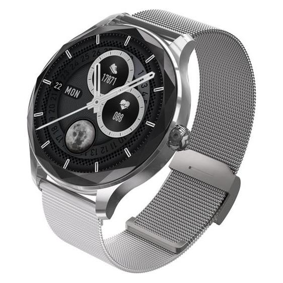 Garett Viva Smartwatch, Silberner Stahl (ohne SIM) (MOBOKOGARVIVA_SVR_STL)