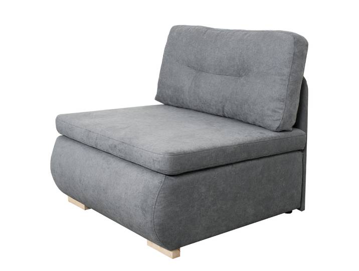 Fauteuil convertible Gris Microfibre 89 x 88 x 90cm