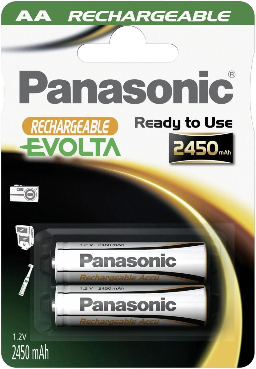 Panasonic HHR-3XXE AA Mignon NiMH batterij 2450 mAh Ready2use (2 stuks)