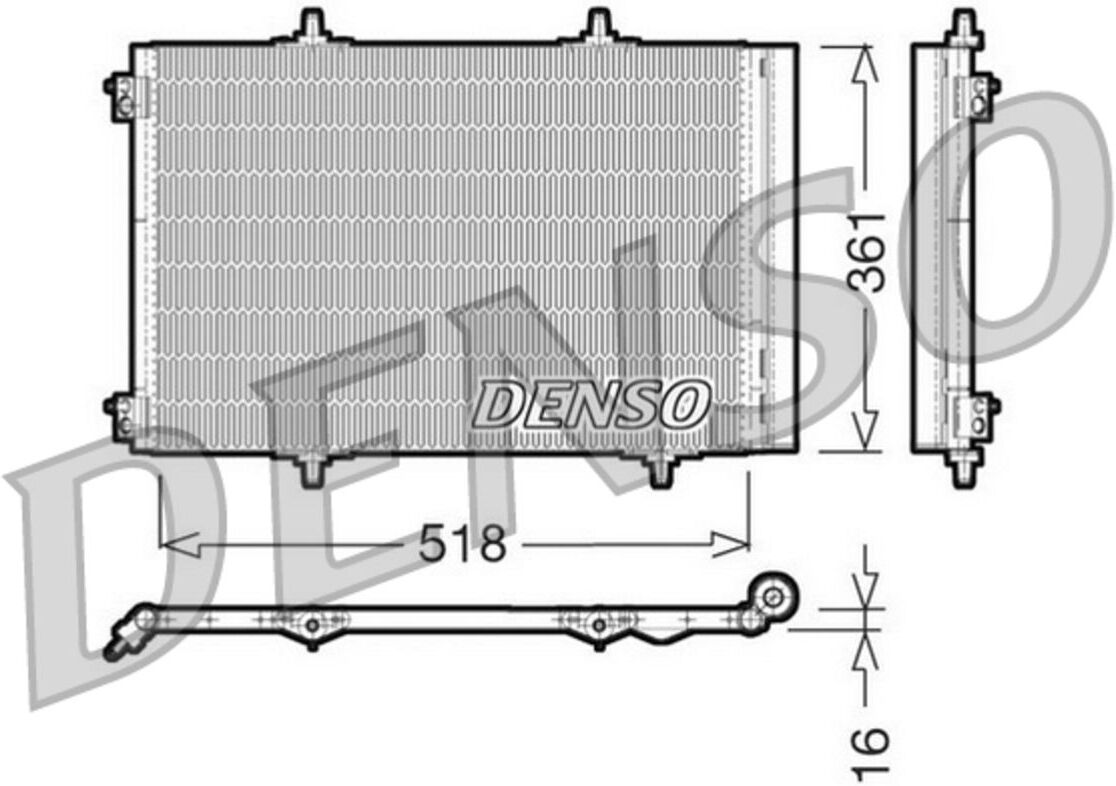 Condenseur, climatisation DENSO DCN07013