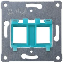 Siemens 5TG2083 Tragplatte Modular Jack zur Aufnahme von bis zu 2 Steckverb., blauer Einsatz