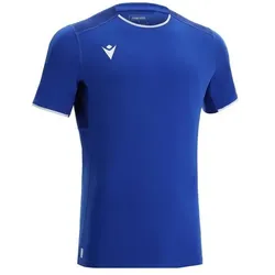 Macron, Unisex, Sportshirt, Rhodium (4XL), Blau