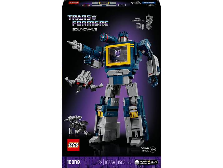 LEGO® Icons Transformers : Soundwave - Set pour Adultes - 10358