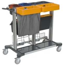 Reinigungswagen TASKI Midi Open für Jonmaster große Systemlösung zur Vorbefeuchtung und Sprayreinigung