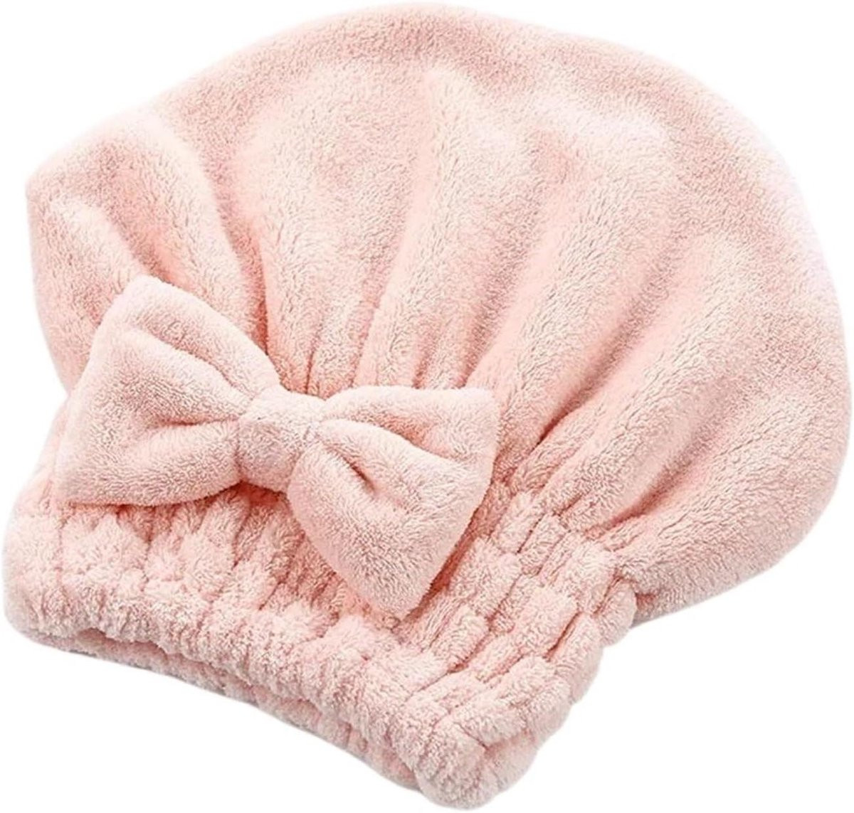 Haarhanddoek Wrap Roze - Super Absorberende Haardrogende Tulband voor Volwassenen