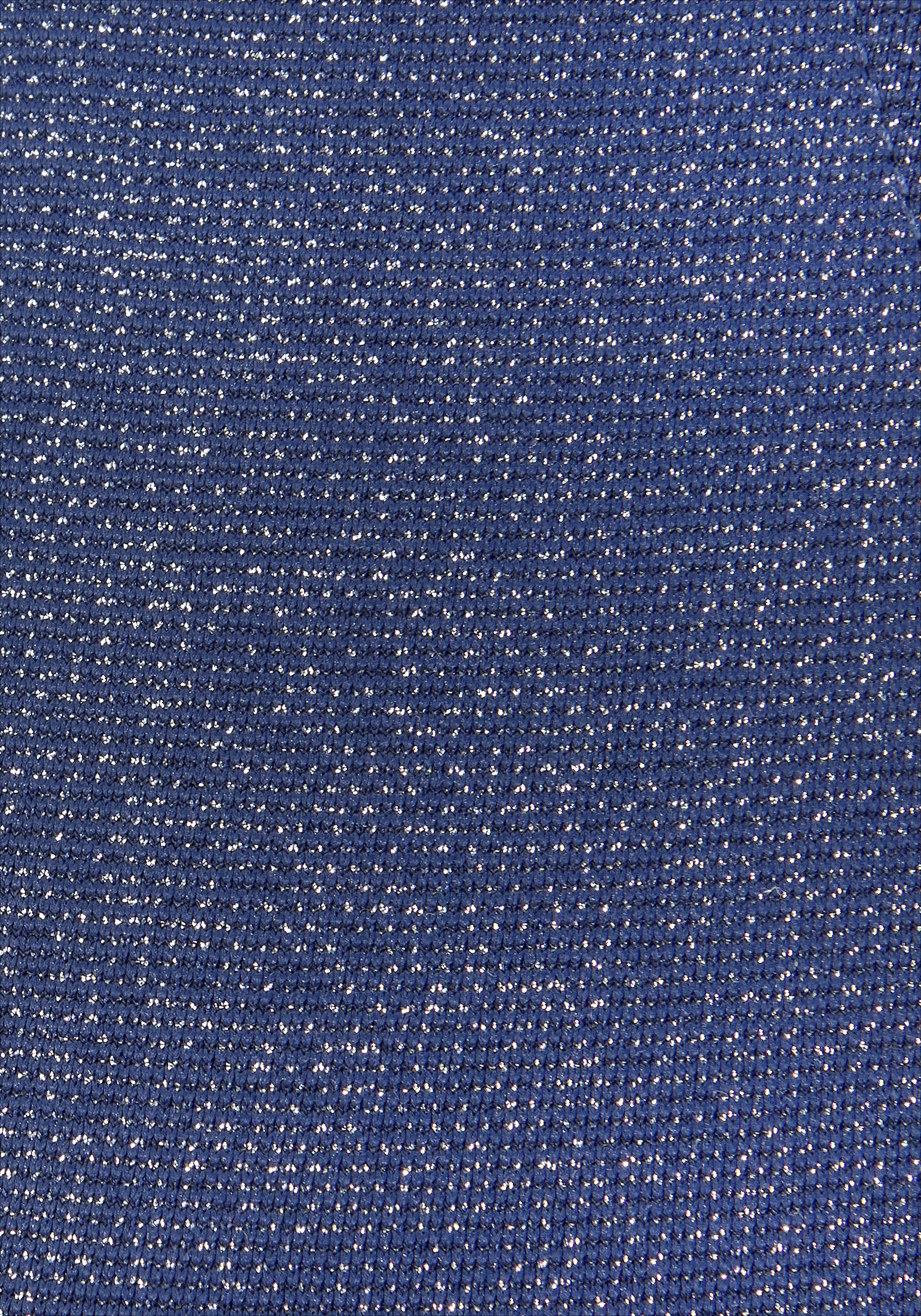 Triangel-Bikini-Top LASCANA "Glitter", Damen, Gr. 32, Cup A/B, blau (mitternacht), Obermaterial: 79% Polyamid, 11% Elasthan, 10% metallisierte Fasern. Futter: 90% Polyester, 10% Elasthan, Glitzerfäden, Bikini-Oberteile Triangel-Bikini-Top, mit tollem Glit
