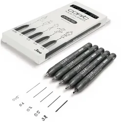 COPIC 5er-Pack Fineliner »Multiliner« 0,05 - 0,8 mm