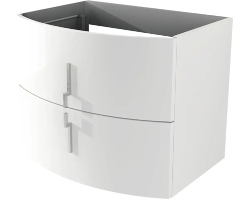 Baden Haus Waschtischunterschrank Sting BxHxT 69 x 55 x 52 cm weiß hochglanz montiert
