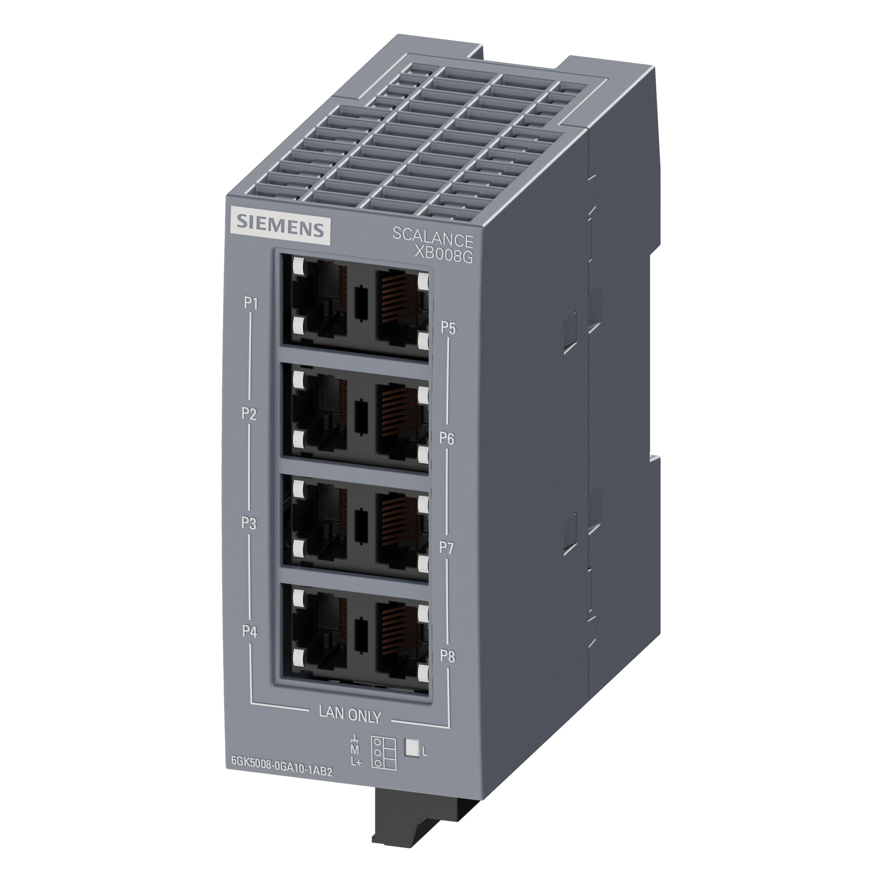 Siemens 6GK5008-0GA10-1AB2 Industrial Ethernet Switch (8 Ports) (6GK50080GA101AB2)