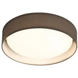 Decken Lampe Leuchte Weiß Schirm Grau Flur Büro Schlaf Wohn Zimmer Beleuchtung