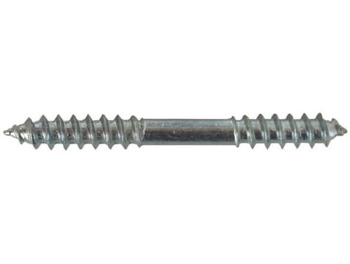 Stangenverbinder GARESA Vollholzstangen (Stockschraube) Gr. 1, grau (aluminiumfarben), Blacklist, Sichtschutzbefestigungen, Stangenverbinder, Stockschraube zum Verbinden von 2 Holzstangen von Garesa