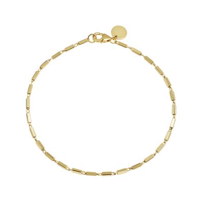 Armband VIVANCE "925/- Sterling Silber vergoldet", gelb, Armbänder, Damen, 19cm, Silber 925 (Sterlingsilber), glänzend, Armband