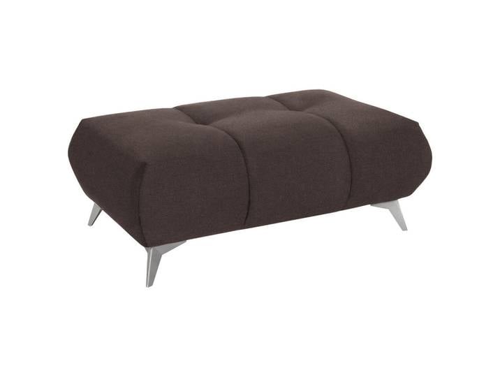 Hom`in Hocker, Braun, Metall, rechteckig, 120x43x70 cm, Stoffauswahl, Wohnzimmer, Hocker, Sitzhocker