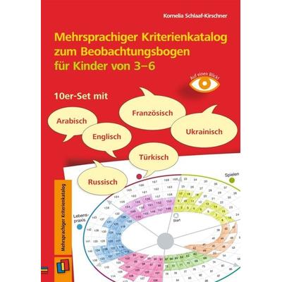 Mehrsprachiger Kriterienkatalog zum Beobachtungsbogen für Kinder von 3 bis 6, Geheftet von Kornelia Schlaaf-Kirschner, Verlag an der Ruhr,