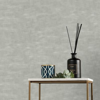 Vliestapete KAYORI "Taro", grau, B:0,52m L:10m, Vlies, Tapeten, 10mx52cm (ca. 5m2)