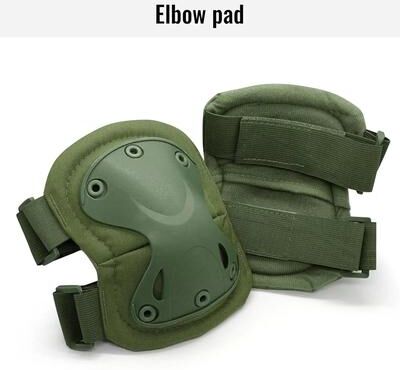 Uplifted Finds Advanced Tactical Combat Knee And Elbow Protective Pads Set 2 Pcs Elbow Green