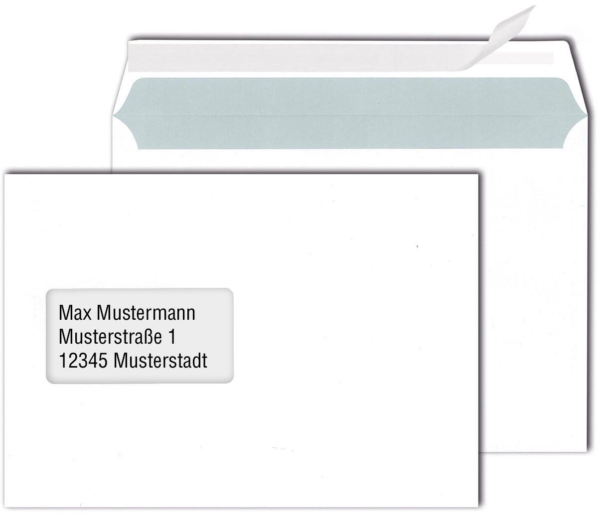 MAILmedia Briefumschläge DIN C5 mit Fenster haftklebend 30015993