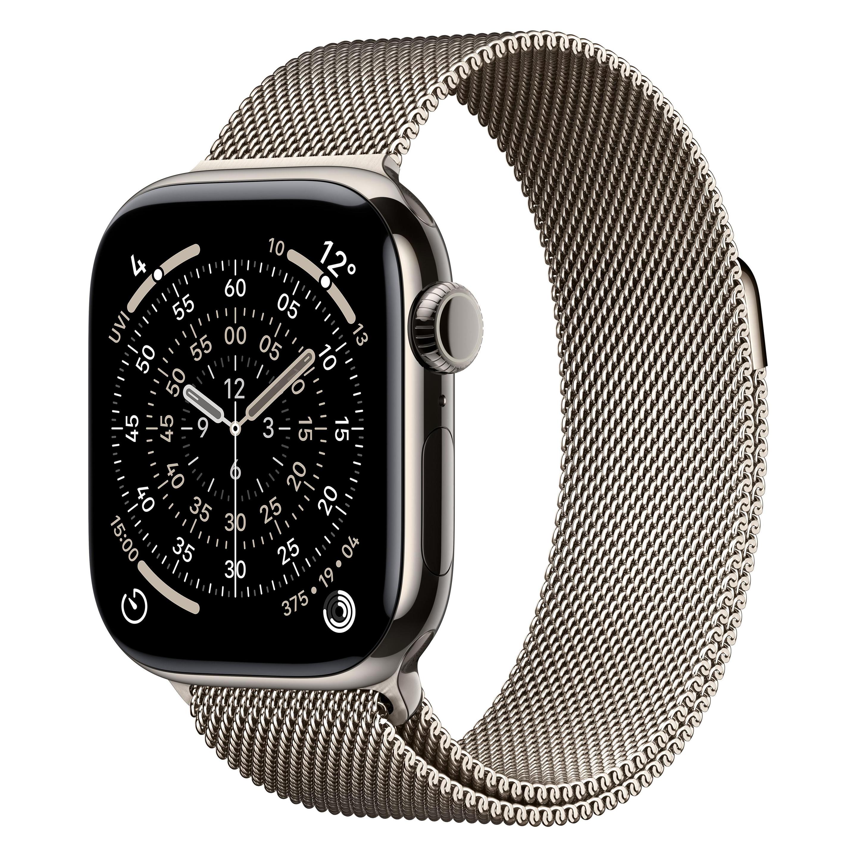 Apple Watch Series 11 (42 mm, Titan, Natur, 5G) (MF8P4ZR/A)