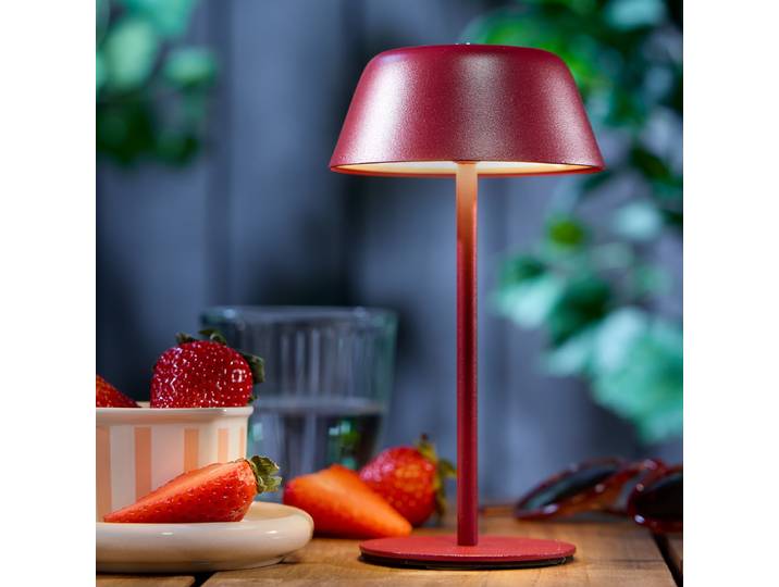 LED Mini-Leuchte LIGHT UP Ø 9cm Rot/Rot