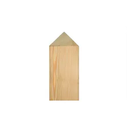 Pfosten Lärche 9 x 9 - Gartenpfosten aus Lärche, naturbelassen – spitzer Holz Zaunpfahl für Sichtschutzzäune – Holzpfosten für Gartenanlagen