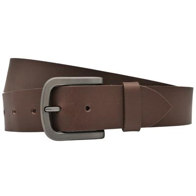 Ledergürtel ANNAMATONI "AnnaMatoni Ledergürtel Glint Ledergürtel Glint", Herren, Gr. TW100 - 115cm Gesamtlänge, braun (braun 660), 100% Leder, Gürtel Ledergürtel