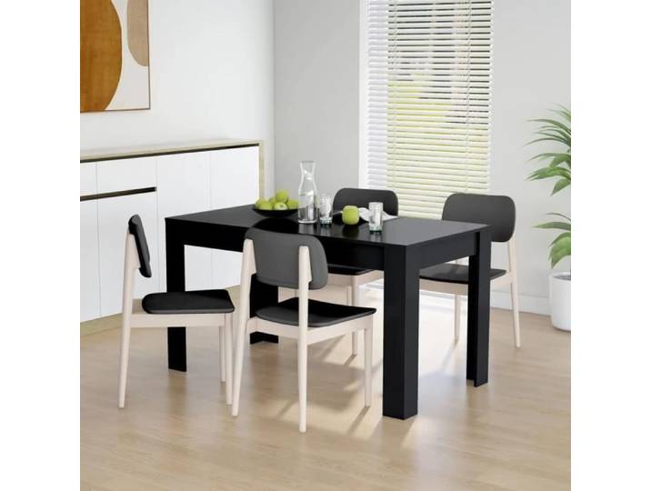 SALE 2024  Table de salle à manger - JMS - Noir 140x74 5x76 cm Aggloméré 63 77 Kg