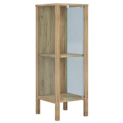 Glasvitrine Jensol S mit ESG Glas Regal stehend