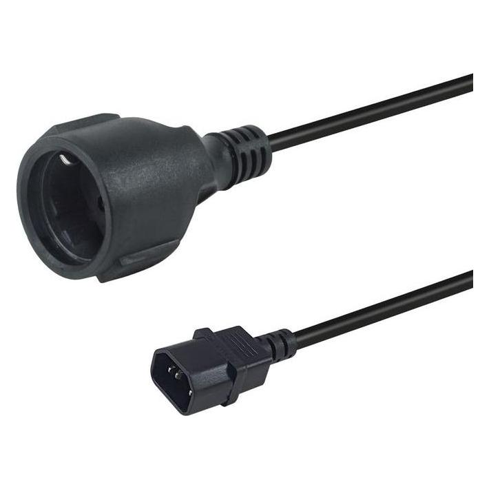 equip Netzkabel Anschl. C14 -> CEE7/3 (0.25 m) (112106)