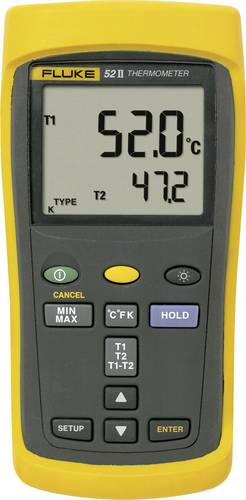 Fluke 52 II Temperatur-Messgerät -250 - +1372°C Fühler-Typ J, K, T, E